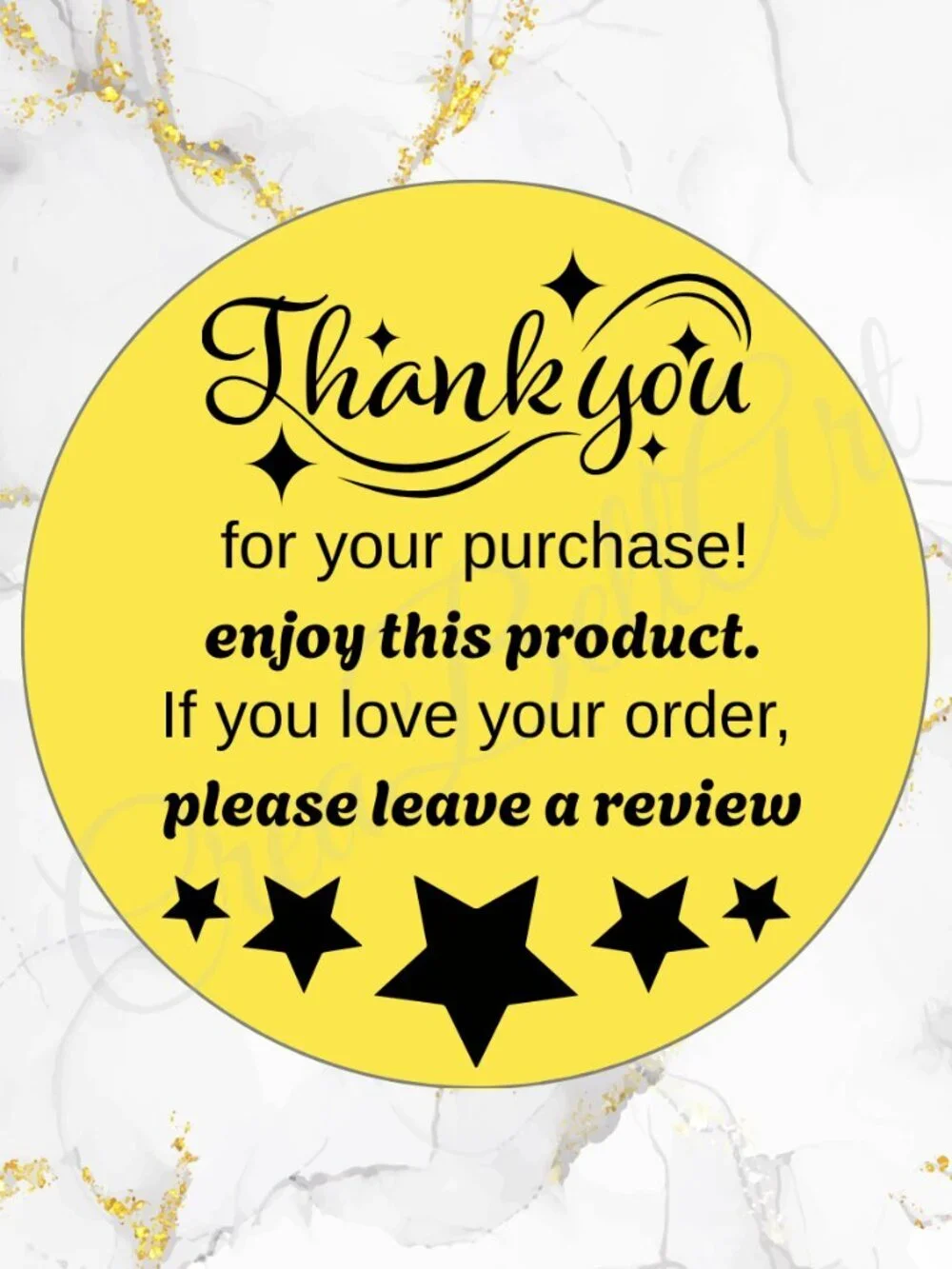 100 Thank you Stickers | Shipping Stickers 2